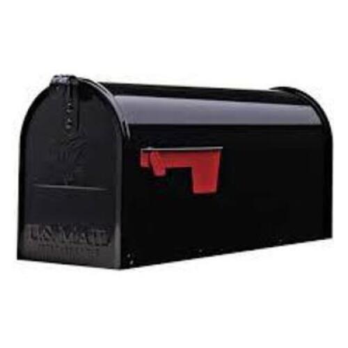 DESCRIPTION: (1) POST MOUNT MAILBOX BRAND/MODEL: GIBRALTAR INFORMATION: BLACK RETAIL$: $90.00 EA QTY: 1
