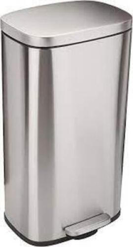 DESCRIPTION: (1) KITCHEN GARBAGE CAN BRAND/MODEL: MAINSTAYS INFORMATION: STAINLESS STEEL/CAPACITY: 13.2 GAL RETAIL$: $80.00 EA SIZE: 13.2 GAL [11.34"W
