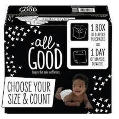 DESCRIPTION: (2) BOXES OF (150) DIAPERS BRAND/MODEL: ALL GOOD RETAIL$: $20.00 EA SIZE: 4 QTY: 2