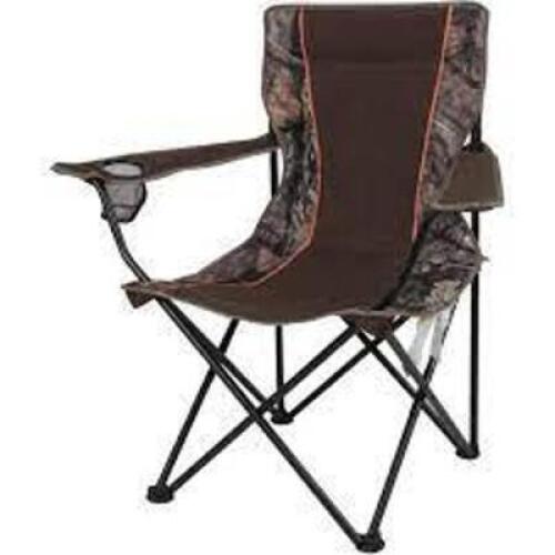DESCRIPTION: (2) CAMPING CHAIR BRAND/MODEL: MOSSY OAK INFORMATION: CAMO RETAIL$: $20.00 EA QTY: 2