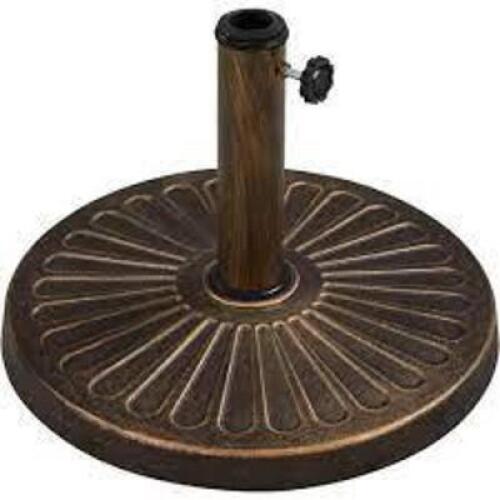DESCRIPTION: (1) UMBRELLA BASE BRAND/MODEL: YAHEETECH #592006 INFORMATION: BRONZE RETAIL$: $60.00 EA QTY: 1