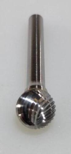 DESCRIPTION: (2) SOLID CARBIDE BALL SHAPE BURR BRAND/MODEL: ATRAX 85287829 RETAIL$: $41.22 EA SIZE: 12/" CUT 1/4" SD QTY: 2