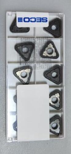 DESCRIPTION: (40) SOLID CARBIDE MILLING INSERTS BRAND/MODEL: SECO TNMG220432-MR7 .TP1500 RETAIL$: $ 26.72 PER INSERT QTY: 40