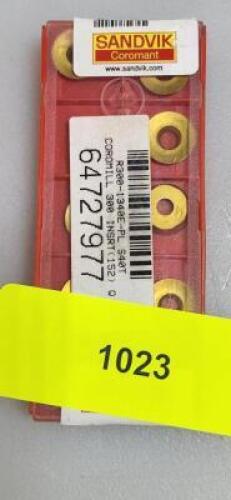 DESCRIPTION: (20) CARBIDE COROMILL 300 INSERTS BRAND/MODEL: SANDVIK COROMANT R300-1340E-PL RETAIL$: $67.01 PER INSERT QTY: 20
