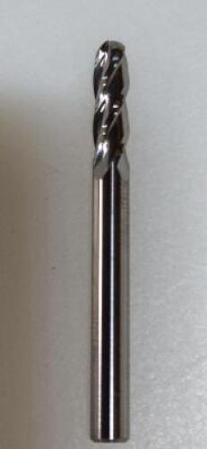 DESCRIPTION: (4) SOLID CARBIDE BALL END MILL BRAND/MODEL: HERTEL 88247093 RETAIL$: 24.75 SIZE: 3/16" 5/8" LOC QTY: 4