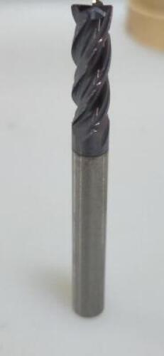 DESCRIPTION: (1) SOLID CARBIDE CHAMFER END MILL BRAND/MODEL: ACCUPRO 04490520 RETAIL$: 42.19 SIZE: 1/4" DIA 0.01" RAD QTY: 1