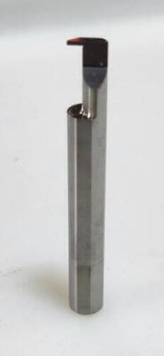 DESCRIPTION: (1) SOLID CARBIDE RETAINING RING GROOVING TOOL BRAND/MODEL: ACCUPRO 05250071 RETAIL$: 50.63 SIZE: 0.0335" GROOVE WIDTH QTY: 1