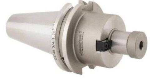 DESCRIPTION: (1) CAT40 TAPER SHANK PILOT SHELL MILL HOLDER BRAND/MODEL: ACCUPRO 53463379 RETAIL$: 177.8 SIZE: 1-3/4-2" CUT DIA QTY: 1