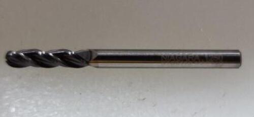 DESCRIPTION: (1) SOLID CARBIDE BALL END MILL BRAND/MODEL: NIAGARA N66219 RETAIL$: 37.2 SIZE: 1/8" dia 1/2" loc QTY: 1