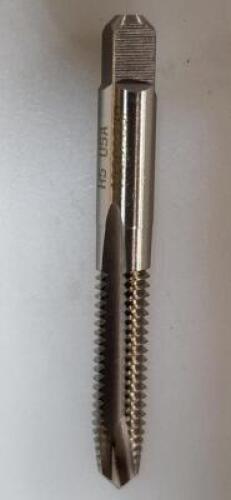 DESCRIPTION: (2) HSS SPIRAL POINT PLUG TAP BRAND/MODEL: HERTEL 41113317 RETAIL$: $15.68 EA SIZE: 3/8-16 QTY: 2