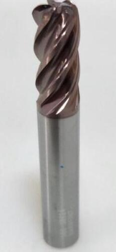DESCRIPTION: (1) VARIABLE PITCH SOLID CARBIDE ROUGHING CORNER RADIUS END MILL INFORMATION: SGS 38824 RETAIL$: 72.89 SIZE: 3/8" CUT/SHANK, 3/4" LOC QTY