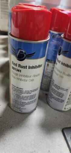 DESCRIPTION: (6) RUST INHIBITOR SPRAY PAINT BRAND/MODEL: CLASS C SOLUTIONS #BD1341 INFORMATION: RED RETAIL$: $12.34 EA SIZE: 12 OZ QTY: 6