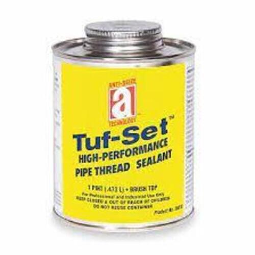 DESCRIPTION: (2) HIGH PERFORMANCE PIPE THREAD SEALANT BRAND/MODEL: ANTI SEIZE TUF- SET RETAIL$: $40.12 EA SIZE: 1/2 PINT QTY: 2