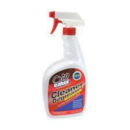 DESCRIPTION: (4) DEGREASER CLEANER BRAND/MODEL: OIL EATER RETAIL$: $10.00 EA SIZE: 32 FL OZ QTY: 4
