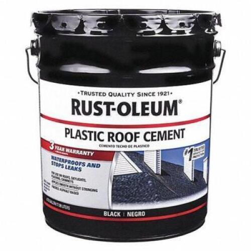 DESCRIPTION: (1) ROOF CEMENT BRAND/MODEL: RUST-OLEUM #55EP98 INFORMATION: BALCK RETAIL$: $70.01 EA SIZE: 4.75 GAL QTY: 1