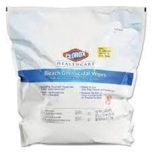 DESCRIPTION (2) BLEACH GERMICIDAL WIPES BRAND/MODEL CLOROX HEALTHCARE ADDITIONAL INFORMATION RETAILS FOR $44.59 SIZE 110 12X12 THIS LOT IS SOLD BY THE