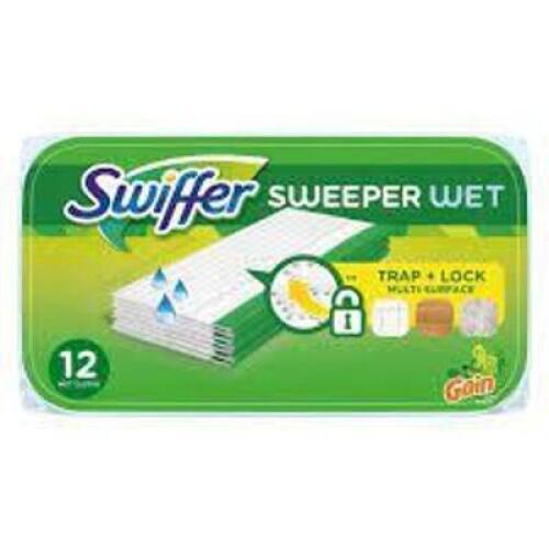 DESCRIPTION (2) WE CLOTH REFILLS BRAND/MODEL SWIFFER SWEEPER WET #95531 ADDITIONAL INFORMATION RETAILS FOR $8.79 EA SIZE 12 COUNT THIS LOT IS SOLD BY