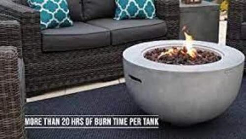 DESCRIPTION: (1) ROUND CONCRETE FIRE PIT BRAND/MODEL: BOND MONTAVINO RETAIL$: $200.00 EA SIZE: 28 IN QTY: 1