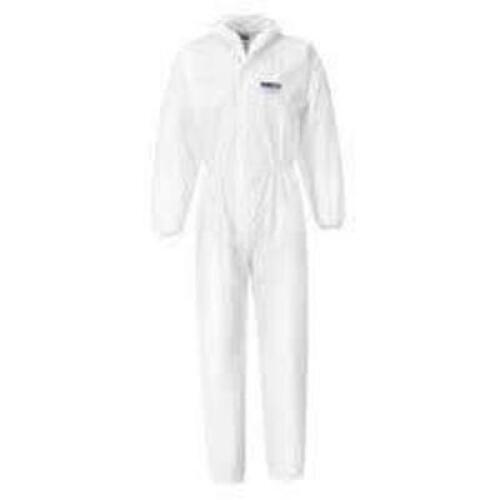 DESCRIPTION: (1) PACK OF (24) COVERALLS BRAND/MODEL: KOOLGUARD/107-KG INFORMATION: WHITE/ELASTIC WRIST & ANKLE RETAIL$: 48.75 PER PK OF 24 SIZE: 5XL Q