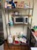 DESCRIPTION: 30" X 18" FOUR TIER WIRE SHELF ON CASTERS. ADDITIONAL INFORMATION CONTENTS ARE NOT INCLUDED SIZE 30" X 18" X 72" LOCATION: KITCHEN QTY: 1