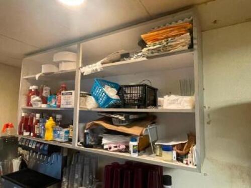 DESCRIPTION: 72" WALL MOUNTED COMPOSITE CABINET AND COUNTER TOP UNIT. ADDITIONAL INFORMATION CONTENTS ARE NOT INCLUDED LOCATION: KITCHEN QTY: 1