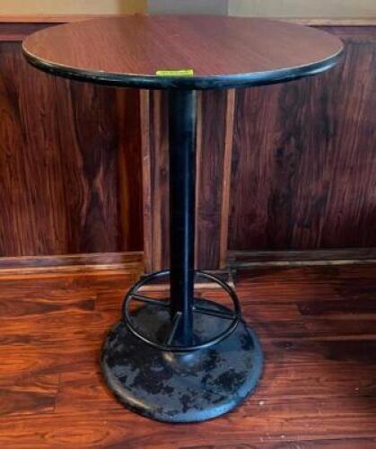 NAME: 41" X 30" BAR TABLE DESCRIPTION: 41" X 30" BAR TABLE SIZE: 41" X 30" LOCATION: DINING AREA THIS LOT IS: ONE MONEY QTY: 1