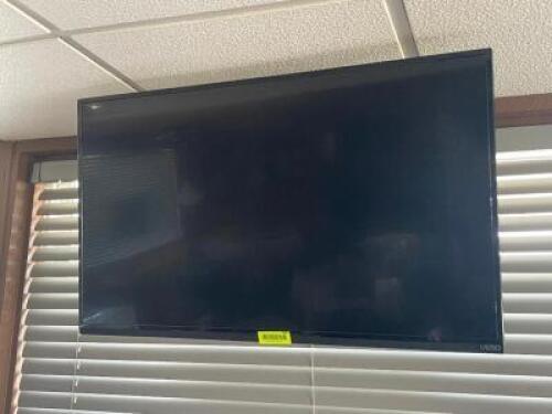 NAME: 39" VIZIO TV WITH CELING MOUNT DESCRIPTION: 39" VIZIO TV WITH CELING MOUNT ADDITIONAL INFORMATION: MOUNT AND TV ONLY. LOCATION: DINING AREA THIS