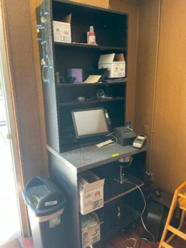 DESCRIPTION: 36" COMPOSITE BOOK SHELF AND CABINET. ADDITIONAL INFORMATION CONTENTS ARE NOT INCLUDED LOCATION: SEATING QTY: 1