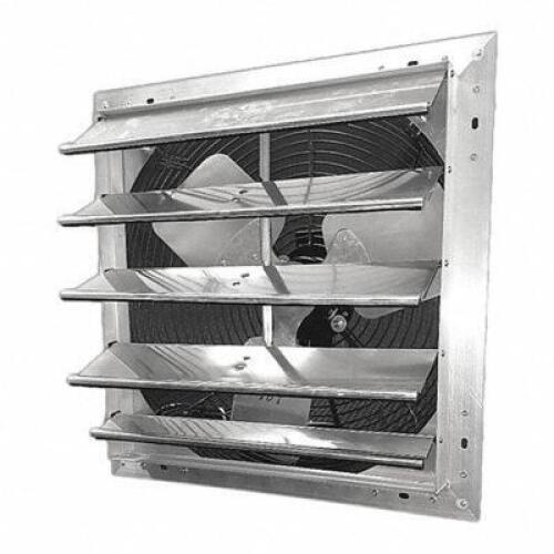 DESCRIPTION: (1) SHUTTER MOUNT EXHAUST FAN BRAND/MODEL: DAYTON #484X44 RETAIL$: $391.94 EA SIZE: 20" BLADE QTY: 1