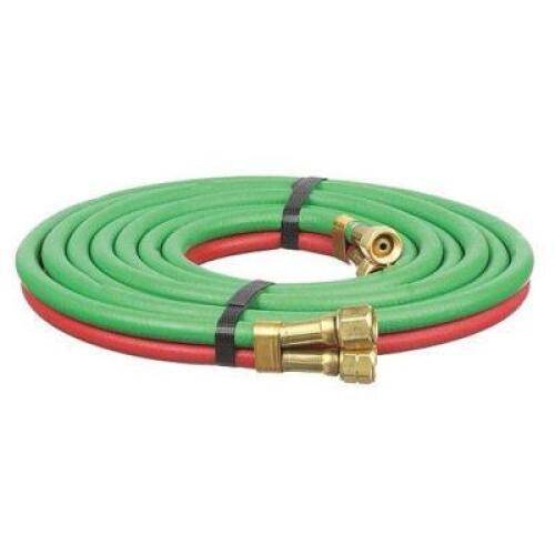 DESCRIPTION: (1) TWIN LINE WELDING HOSE BRAND/MODEL: RADNOR #31UT23 INFORMATION: RED AND GREEN RETAIL$: $46.94 EA SIZE: 3/16 IN HOSE INSIDE DIA., GREE