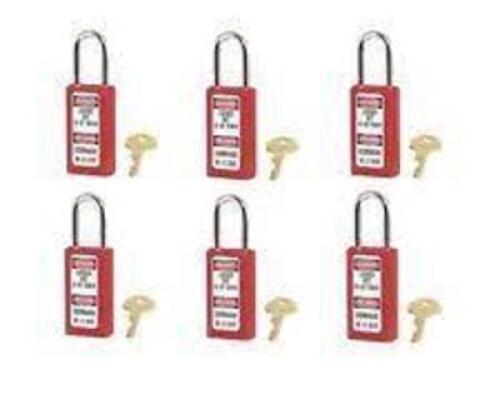 DESCRIPTION: (18) SAFETY 411 SERIES LOCKOUT PADLOCKSBRAND/MODEL: MASTERLOCK #411REDINFORMATION: REDRETAIL$: $17.62 EAQTY: 18
