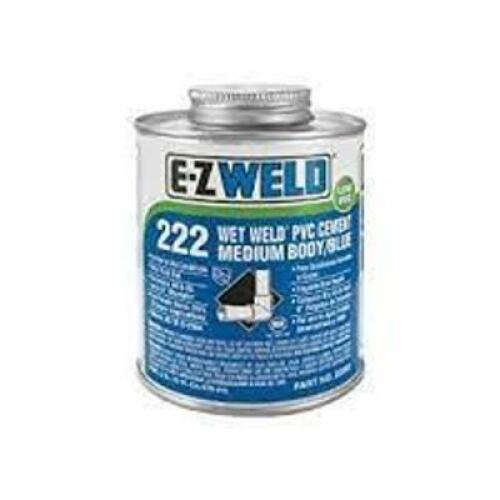 DESCRIPTION (6) PVC CEMENT WET WELD BRAND/MODEL E-Z WELD #22203 ADDITIONAL INFORMATION RETAILS FOR $12.02 EA SIZE 8 OZ THIS LOT IS SOLD BY THE PIECE Q