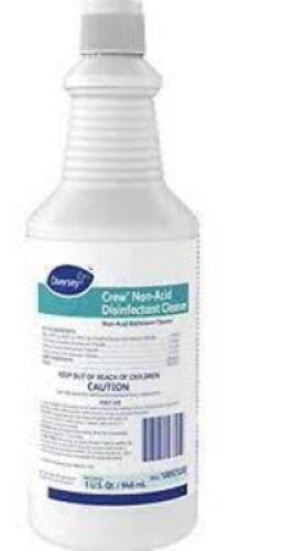 DESCRIPTION (6) DISINFECTANT WASHROOM CLEANER BRAND/MODEL DIVERSEY #56LL41 ADDITIONAL INFORMATION RETAILS FOR $8.00 EA SIZE 1 QT THIS LOT IS SOLD BY T