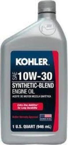 DESCRIPTION (5) SYNTHETIC BLEND ENGINE OIL BRAND/MODEL KOHLER 10W-30 ADDITIONAL INFORMATION RETAILS FOR $12.56 EA SIZE 1 QT THIS LOT IS SOLD BY THE PI