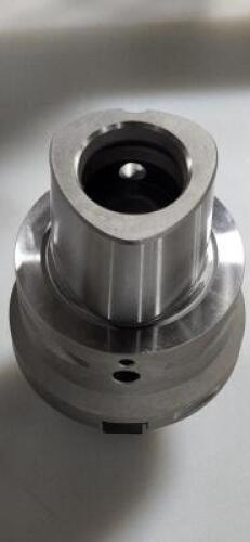 DESCRIPTION: (1) C8 MODULAR CONNECTION 1-1/2" PILOT SHELL MILL HOLDER BRAND/MODEL: SECO 85449759 RETAIL$: 524.9 SIZE: 2' projection flange to nose QTY
