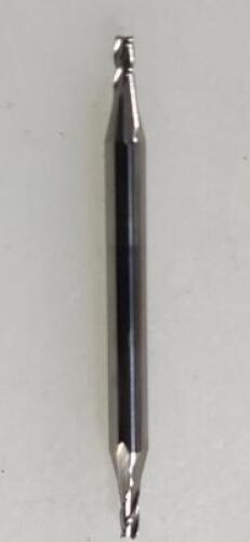 DESCRIPTION: (2) SOLID CARBIDE DOUBLE END SQ END MIL BRAND/MODEL: ACCUPRO 07764137 RETAIL$: $ 22.63 EA SIZE: 1/16" 1/8" LOC 1/8" SD QTY: 2