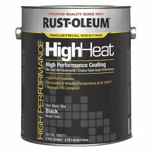 DESCRIPTION: (1) HEAT RESISTANT COATING BRAND/MODEL: RUST-OLEUM #36ND79 INFORMATION: BLACK RETAIL$: 322.88 SIZE: 1 GALLON QTY: 1