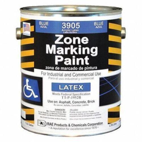 DESCRIPTION: (1) TRAFFIC ZONE MARKING PAINT BRAND/MODEL: RAE #3EHH2 INFORMATION: BLUE RETAIL$: $67.54 EA SIZE: 1 GALLON QTY: 1