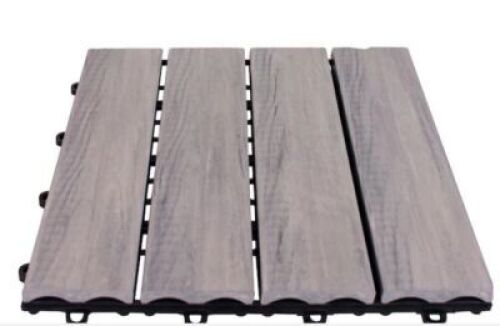 DESCRIPTION: (2) BOXES OF (12) INTERLOCKING WOOD PANELS BRAND/MODEL: EMSCO GROUP #2112 INFORMATION: GREY RETAIL$: $67.22 EA SIZE: 12X12 QTY: 2