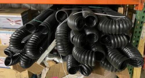 DESCRIPTION: ASSORTED BLACK DRAIN PIPE LOCATION: WAREHOUSE QTY: 1