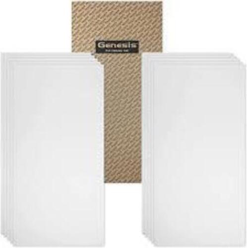 DESCRIPTION: (1) BOX OF (10) CEILING TILESBRAND/MODEL: GENEISISINFORMATION: WHITERETAIL$: $18.38 EASIZE: 2" X 4"QTY: 1