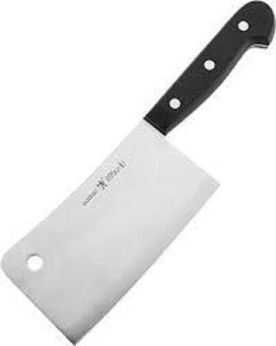 DESCRIPTION: (1) MEAT CLEAVER BRAND/MODEL: HENCKELS RETAIL$: $69.99 EA QTY: 1