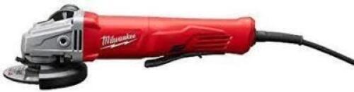 DESCRIPTION: (1) SMALL ANGLE GRINDER BRAND/MODEL: MILWAUKEE #6141-30 INFORMATION: RED RETAIL$: $128.73 EA SIZE: 4-1/2" QTY: 1