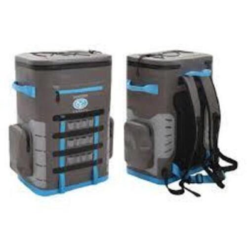 DESCRIPTION: (1) BACKPACK COOLER BRAND/MODEL: YACHTER'S CHOICE INFORMATION: GRAY WITH BLUE RETAIL$: $161.15 EA SIZE: 48 CANS QTY: 1