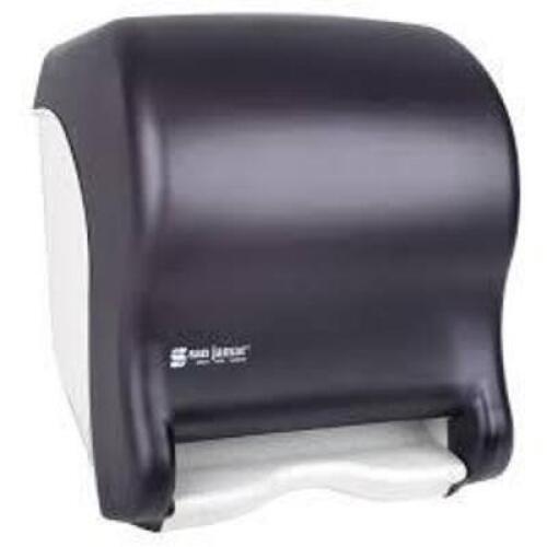 DESCRIPTION: (1) AUTOMATIC PAPER TOWEL ROLL DISPENSER BRAND/MODEL: SAN JAMAR #T8000TBK RETAIL$: $120.95 EA QTY: 1