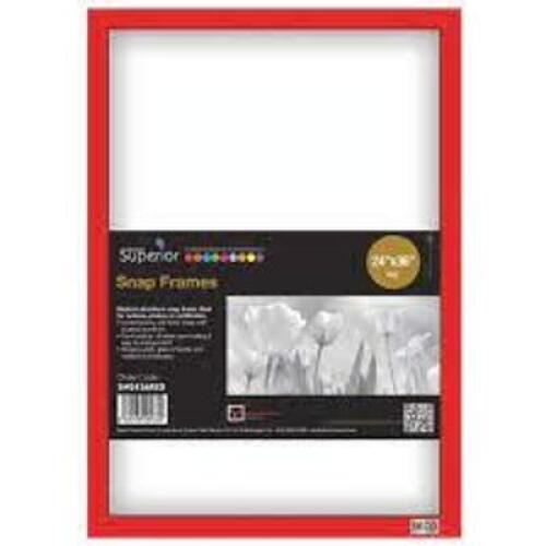 DESCRIPTION: (1) SNAP FRAME BRAND/MODEL: SECO INFORMATION: RED RETAIL$: $75.58 EA SIZE: 24X36 QTY: 1