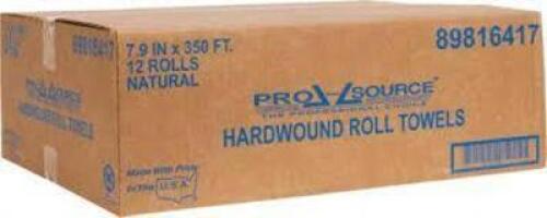 DESCRIPTION: (1) CASE OF (12) ROLLS OF PAPER TOWELS BRAND/MODEL: PROSOURCE #89816417 RETAIL$: $34.96 EA SIZE: 7.9X350 QTY: 1