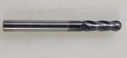 DESCRIPTION: (2) SOLID CARBIDE BALL END MILLS BRAND/MODEL: NIAGARA N86351 RETAIL$: 23.9 SIZE: 3/16" 5.8" LOC QTY: 2