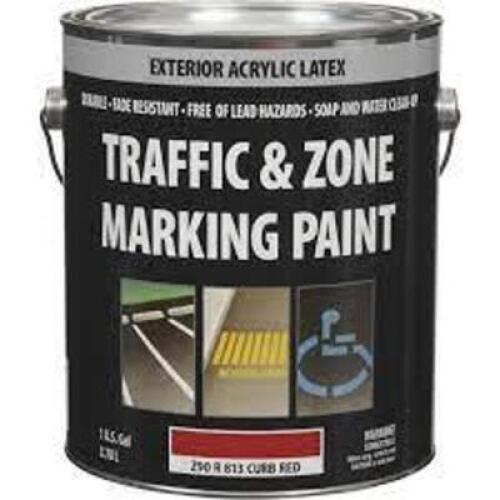 DESCRIPTION: (1) TRAFFIC AND ZONE MARKING PAINT INFORMATION: RED RETAIL$: $50.12EA SIZE: 1 GALLON QTY: 1