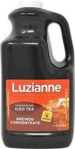 DESCRIPTION: (2) CONCENTRATE UNSWEETENED ICED TEA BRAND/MODEL: LUZIANNE RETAIL$: $24.99 EA SIZE: 64 OZ QTY: 2